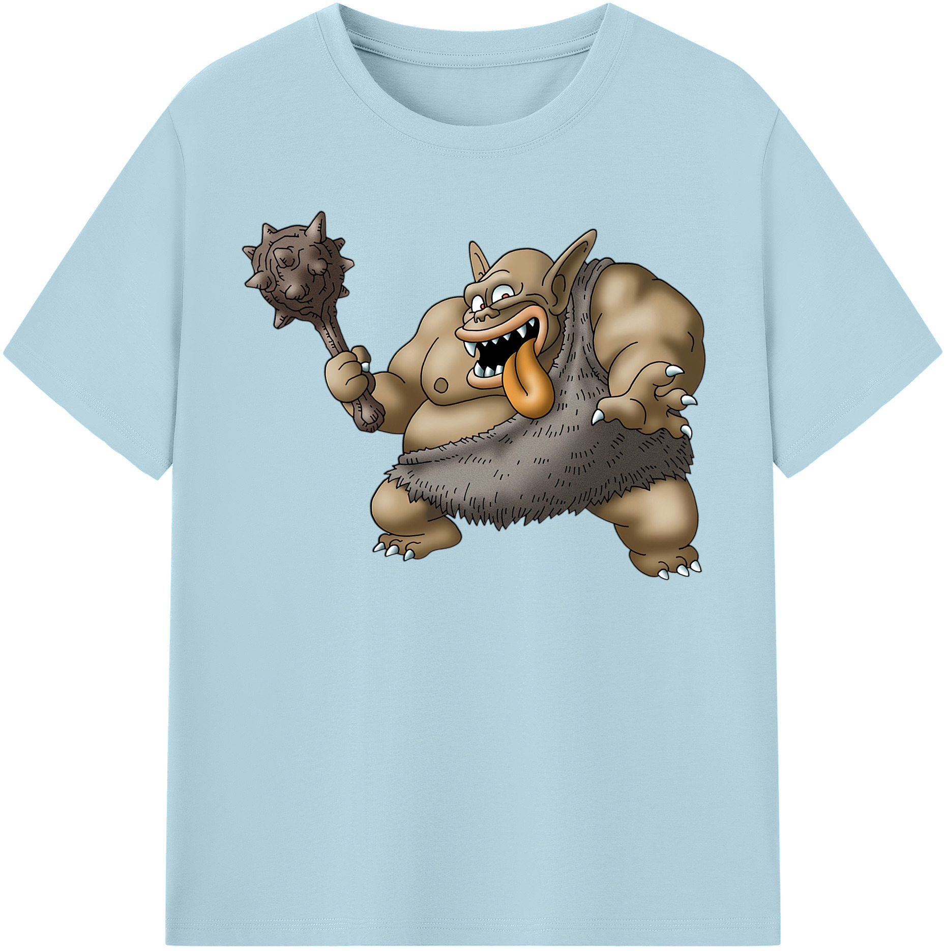 （画像用） ドラゴンクエスト Doragon Kuesuto Dragon Quest 綿100％半袖Tシャツ（フロントプリント）